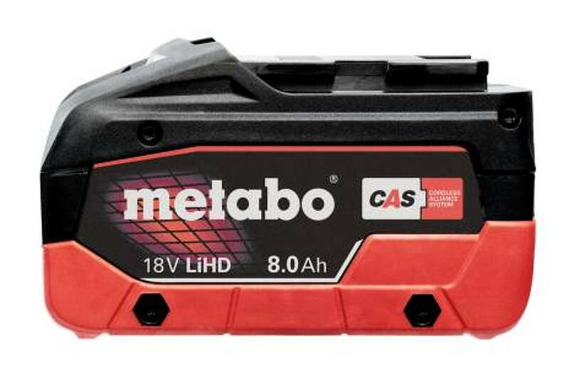 Metabo 625369000 LiHD Accu-pack 18 V - 8.0 Ah - Detailed view of the product