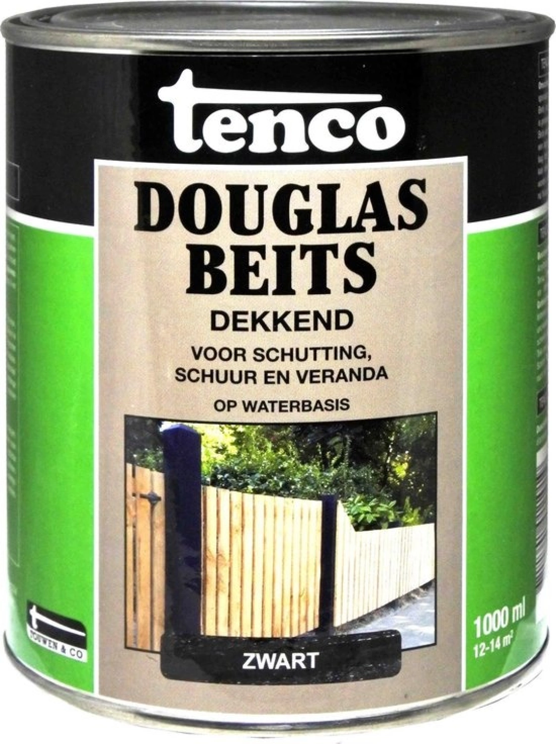 Tenco Douglas Beits Dekkend - 1L - Zwart