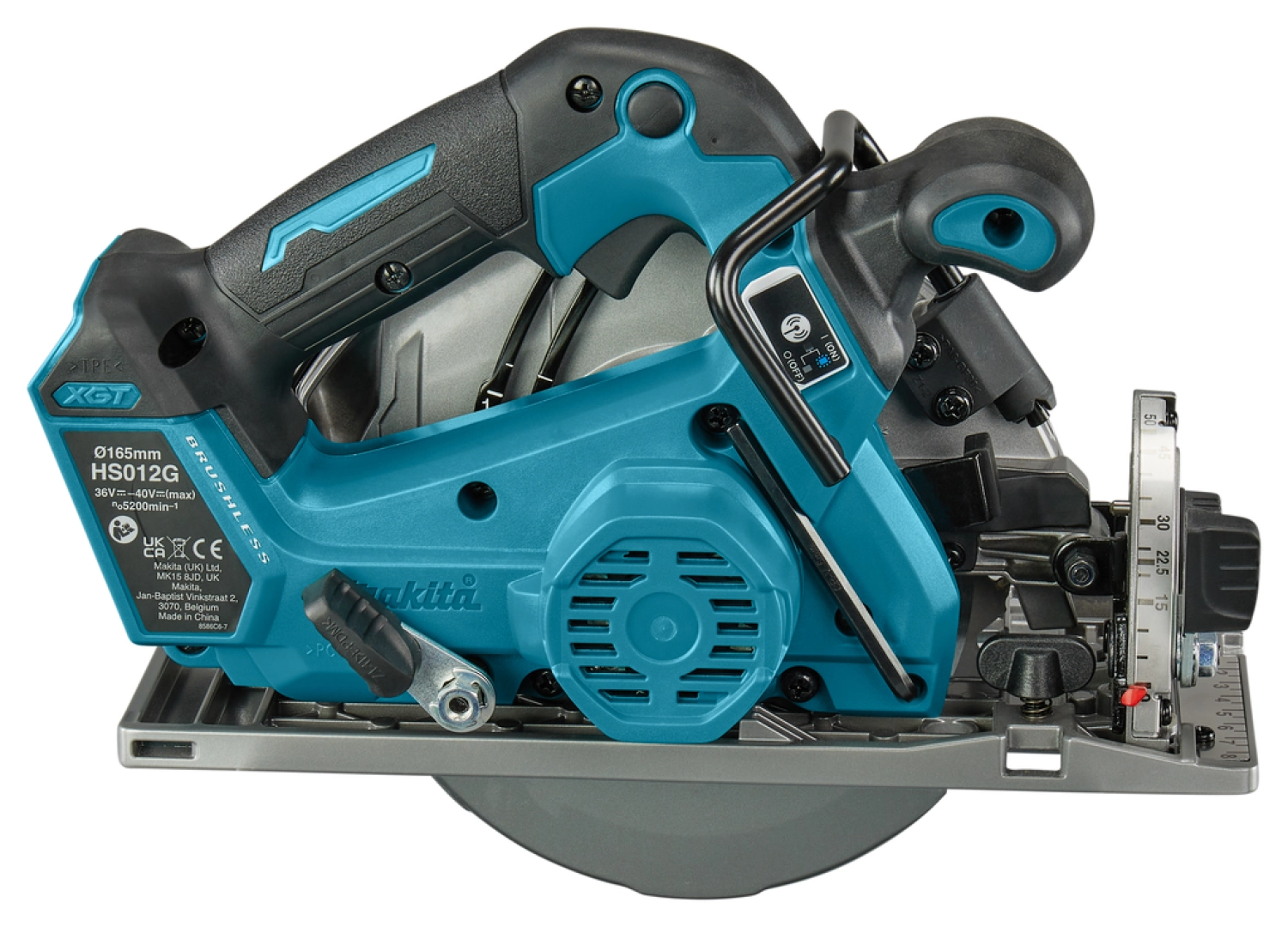 Makita HS012GZ XGT 40V Max Li-Ion Accu Cirkelzaag Body - 165mm thumbnail 4