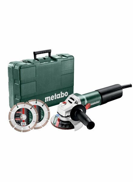 Metabo WEQ 1400-125 Kleine Haakse Slijper Incl. Diamantzaagblad In Koffer - 1400W - 125mm