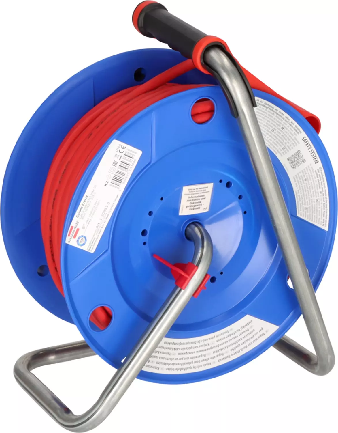 Brennenstuhl 1208930 Garant Bretec IP44 Kabelhaspel - H07RN-F 3G1,5 - 40m