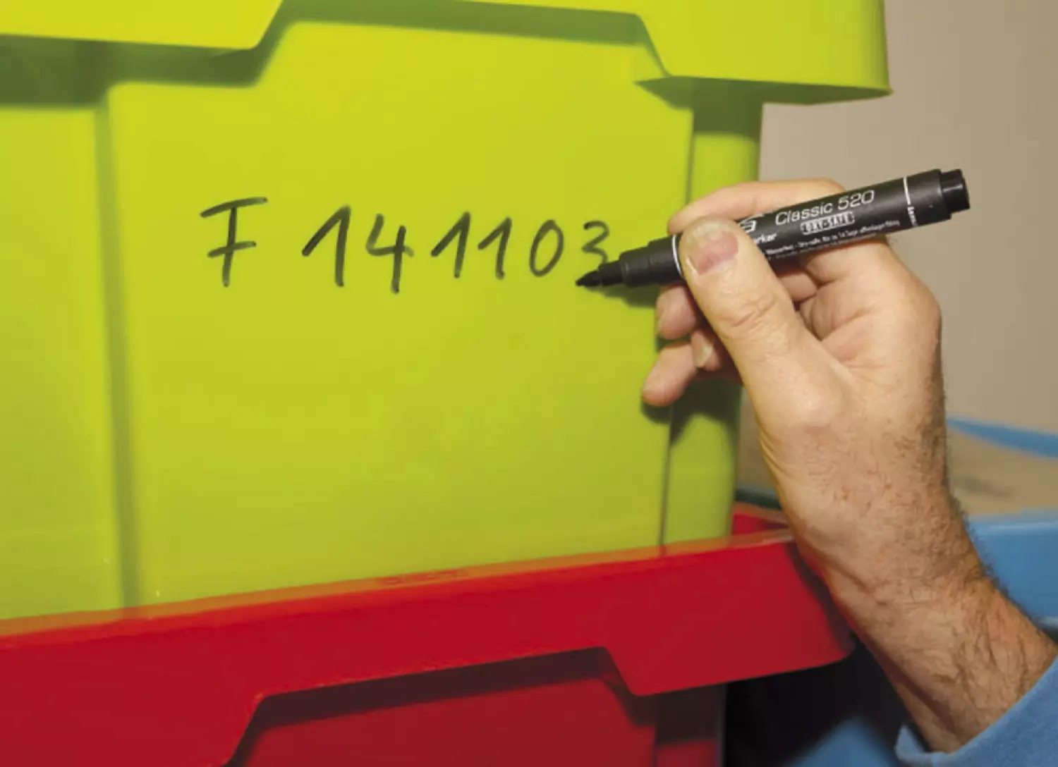 Pica 520/46-10 Permanent Marker - Rond - Zwart - 1-4mm (10st) thumbnail 2