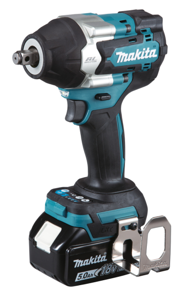 Makita DTW700RTJ 18V Li-Ion Accu Slagmoersleutel Set (2x 5.0Ah Accu) In Mbox - 700 Nm - 1/2"- Koolborstelloos - Detailed view of the product