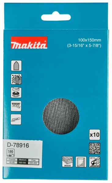 Makita D-78916 Schuurnet - 100x150mm K180 - Detailed view of the product