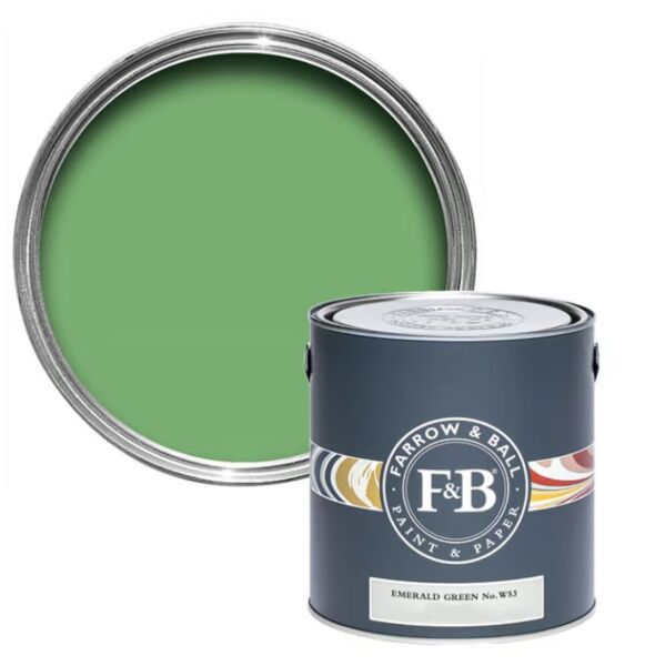 Farrow&Ball Flat Eggshell Emerald Green No.W53 - 750ml afbeelding