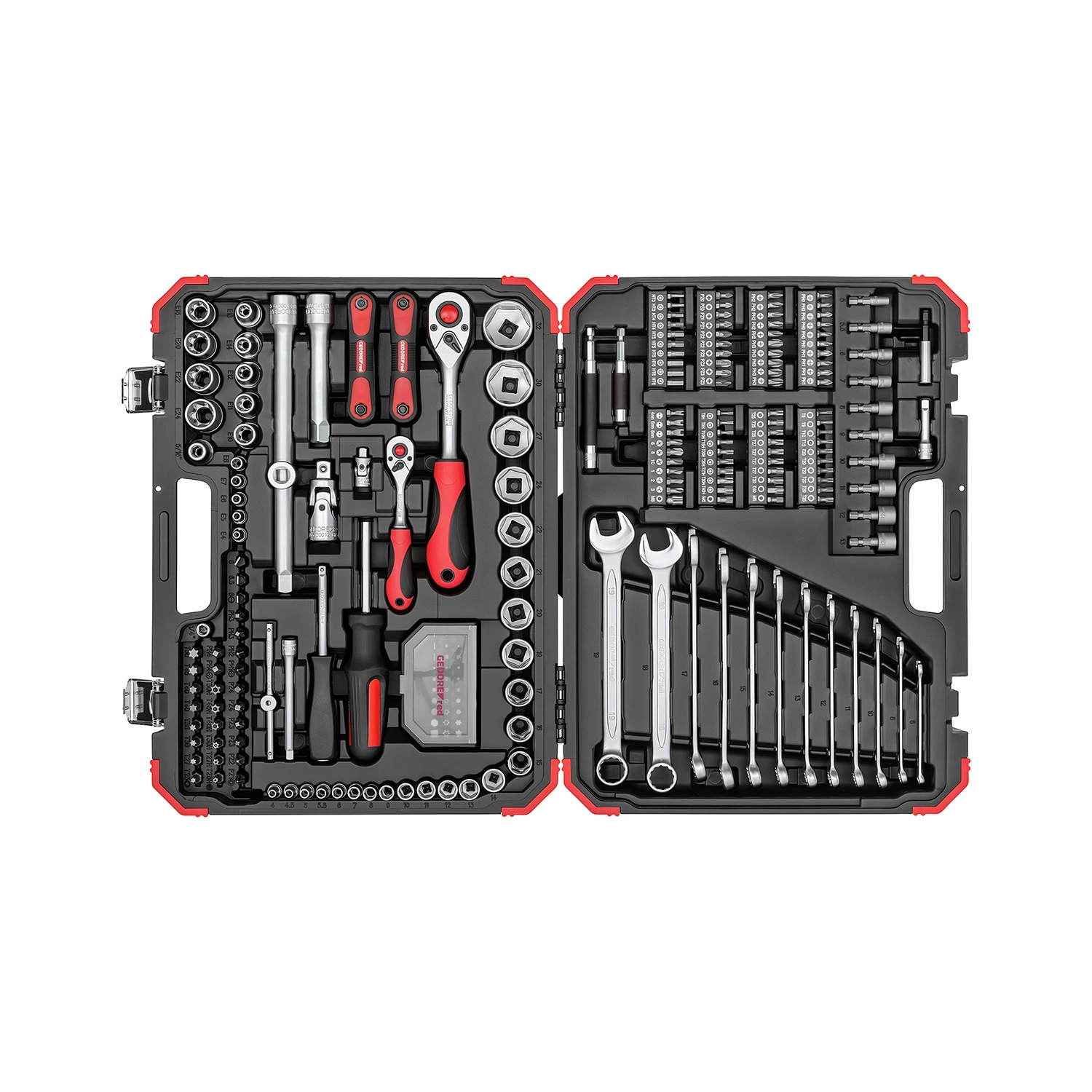 Gedore RED R46003232 232-delige Ratel- En Doppenset In Koffer - 1/4"+ 1/2" afbeelding