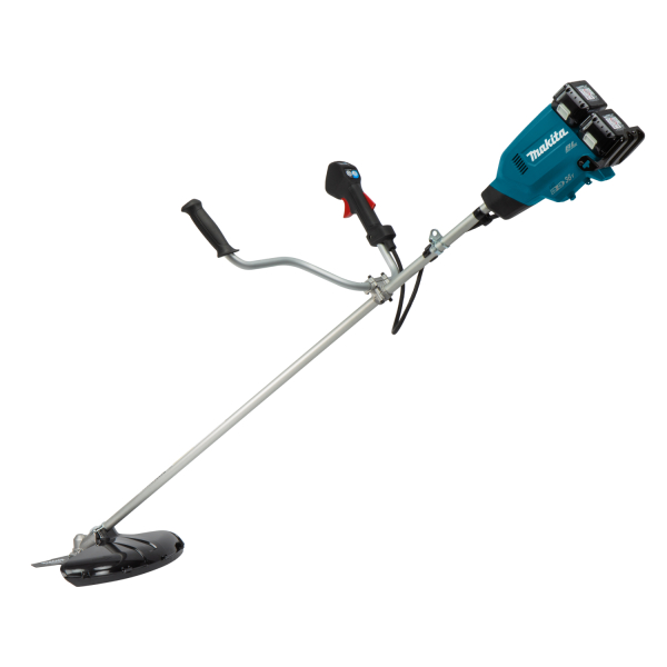 Makita DUR369APT2 36V (2x18V) Li-Ion Accu Grastrimmer / Bosmaaier Set (2x 5.0Ah Accu) - U-greep - Koolborstelloos - Detailed view of the product