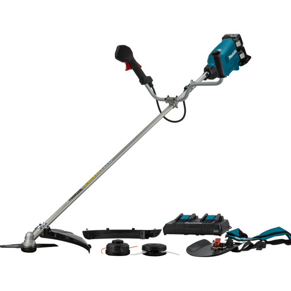 Makita DUR369APT2 36V (2x18V) Li-Ion Accu Grastrimmer / Bosmaaier Set (2x 5.0Ah Accu) - U-greep - Koolborstelloos EAN: 88381887441