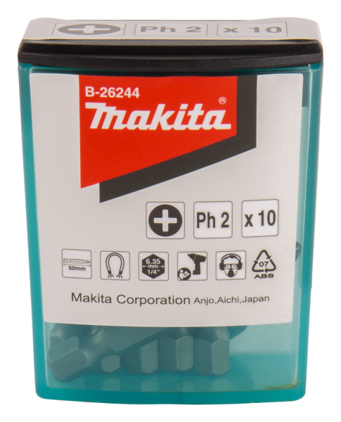 Makita B-26244 Schroefbit PH2X50mm 10 Stuks - Detailed view of the product