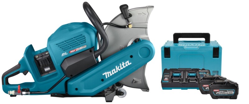 Makita CE001GT202X XGT 2x40V Max Li-Ion Accu Doorslijper Set (2x 5,0Ah) In Mbox - 355mm