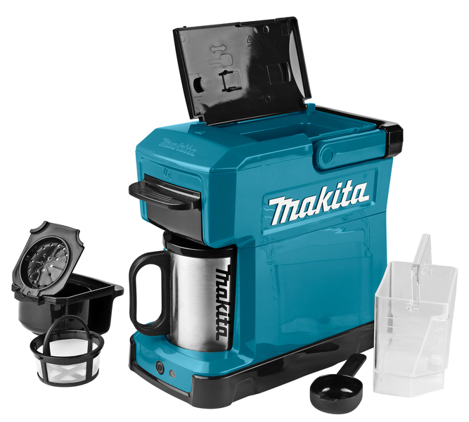 Makita DCM501Z 18V Li-Ion Accu Koffiezetapparaat Body Inclusief Mok - Detailed view of the product