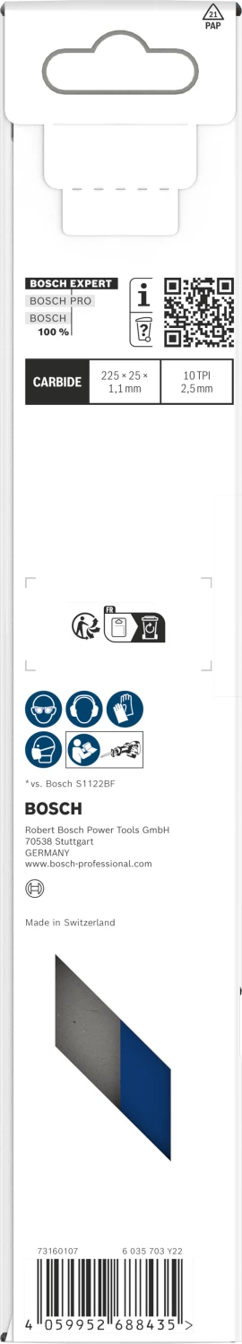 Bosch EXPERT S1155HHC Medium-Thick Tough Reciprozaagblad - 175mm - Metaal thumbnail 3
