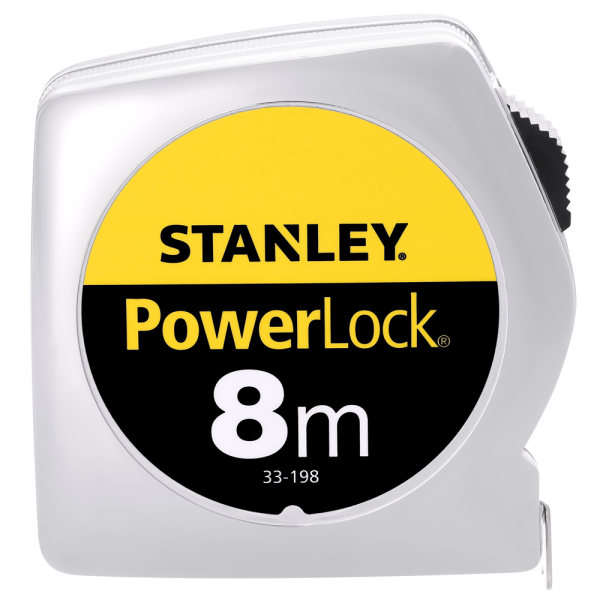 Stanley 0-33-198 PowerLock Classic ABS Rolmaat - 8m X 25mm - Detailed view of the product