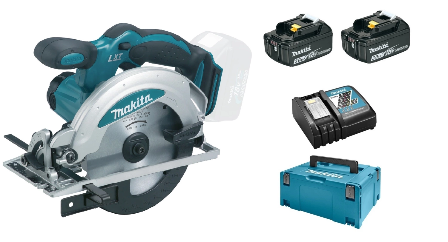 Makita DSS610RFJ 18V Li-Ion Accu Cirkelzaag Set (2x 3.0Ah Accu) In Mbox - 165mm