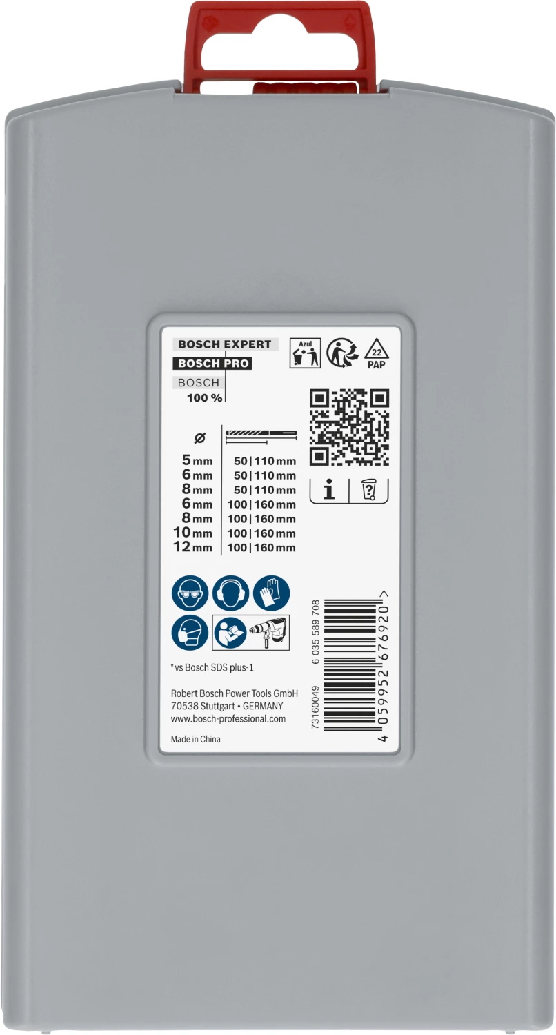 Bosch 2608707246 7-delige PRO SDS Plus-5X Hamerboorset thumbnail 3