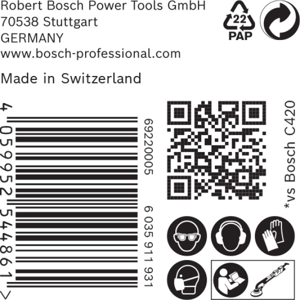 Bosch 2608901148 Schuurpapier C470 - K80 - 225mm (25st) - Detailed view of the product