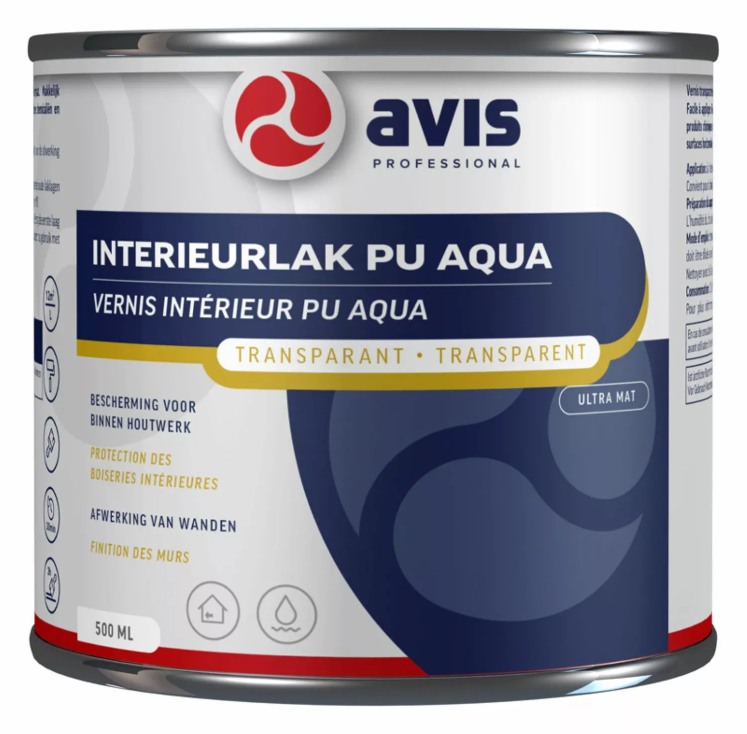 Avis Interieurlak PU Aqua Ultra Mat - 0,5L