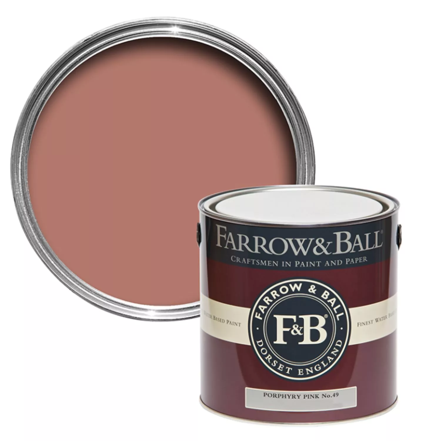Farrow&Ball Flat Eggshell Porphyry Pink No.49 - 2,5L