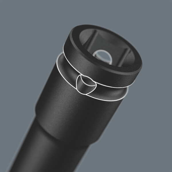 Wera 05005567001 8790 B Impaktor Deep Lange Krachtdop - 7/16"- Zeskant - 63mm - Detailed view of the product
