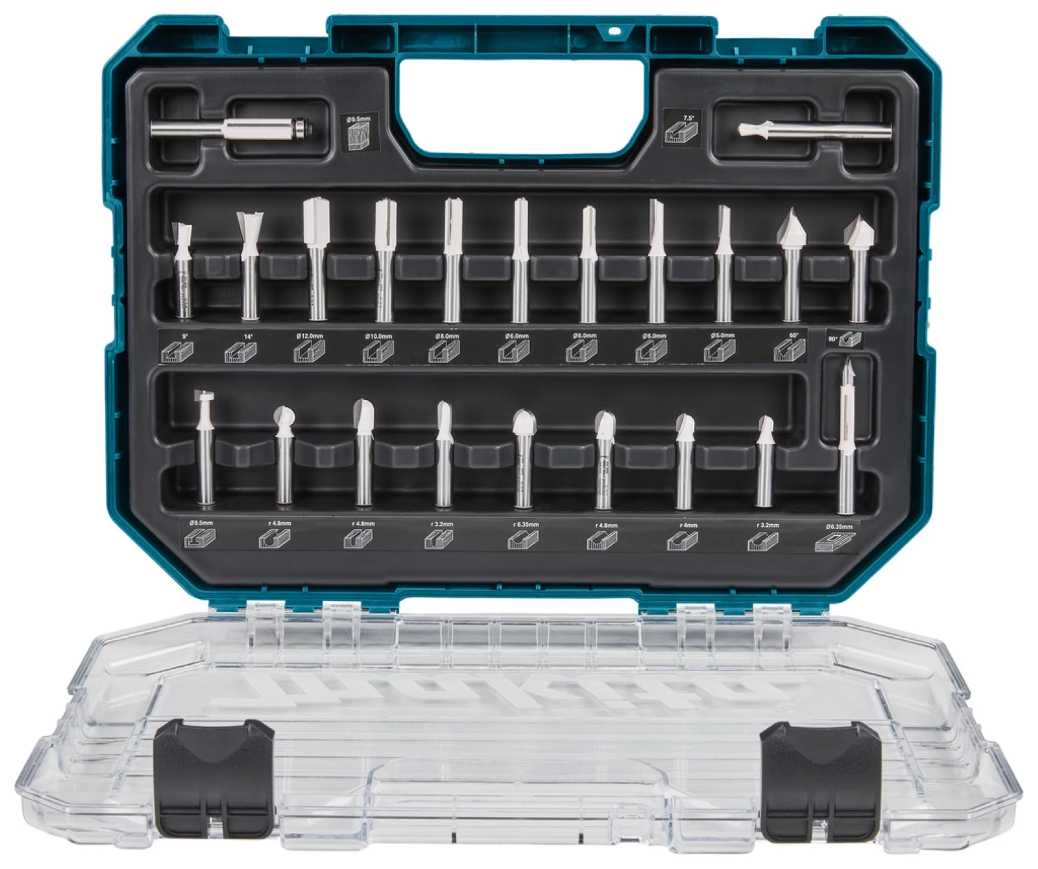 Makita D-74784 22-delige Frezenset 8mm