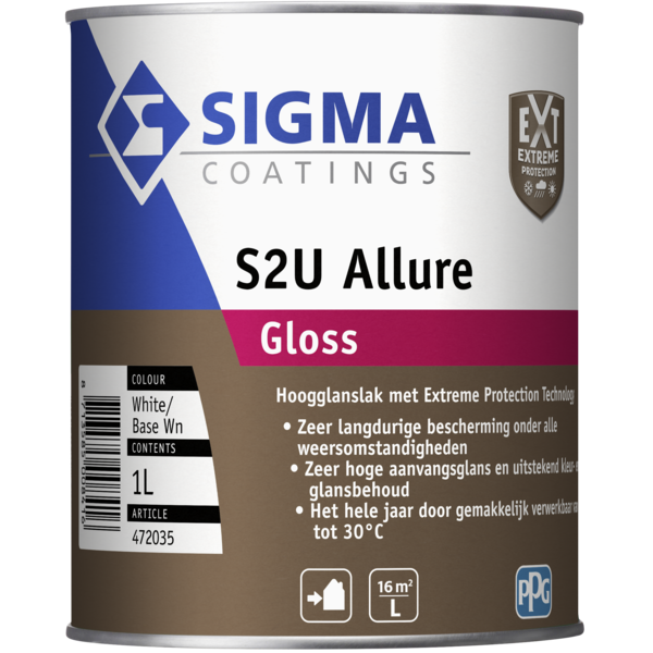 sigma s2u allure gloss wit 1 ltr