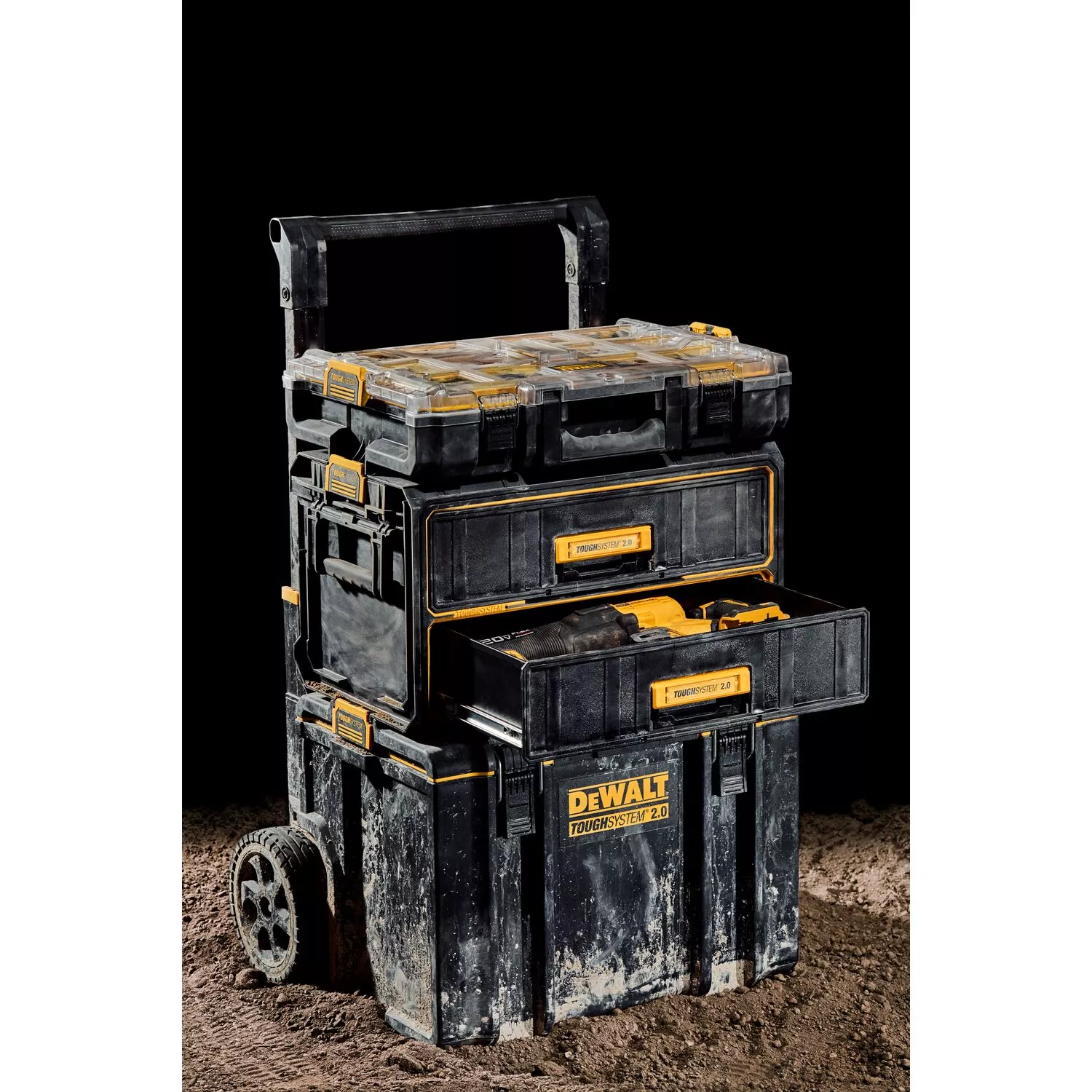 DeWALT DWST8352-1 TOUGHSYSTEM 2.0 Koffer Met 2 Lades thumbnail 4