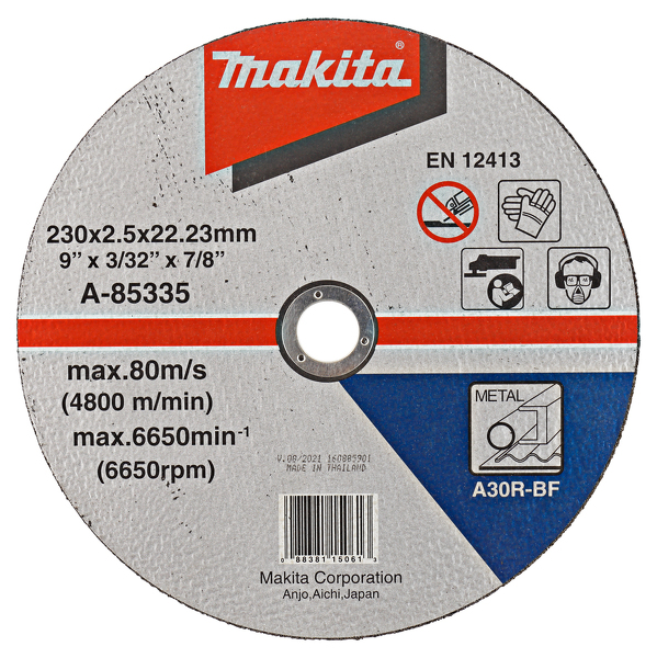 Makita A-85335 Doorslijpschijf - 230x22,23x2,5mm