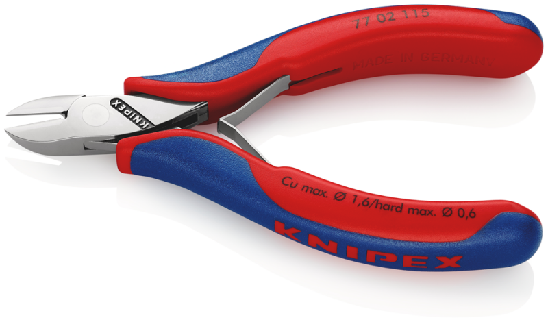 Knipex 7702115 Zijsnijtang - Elektronica - 115mm - Detailed view of the product