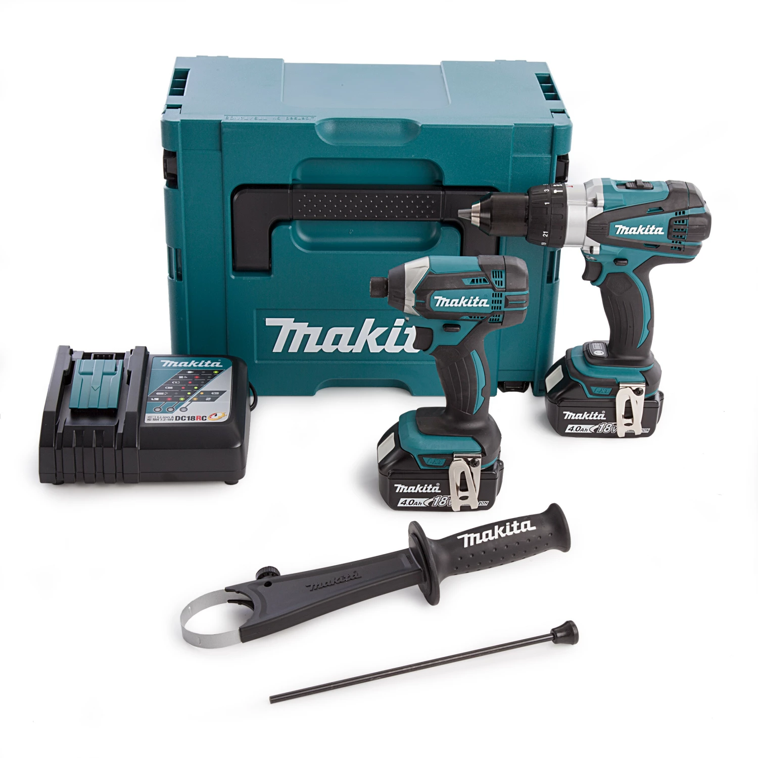 Makita DLX2145MJ 18V Li-Ion Accu Combiset In Mbox (2x 4,0Ah Accu)