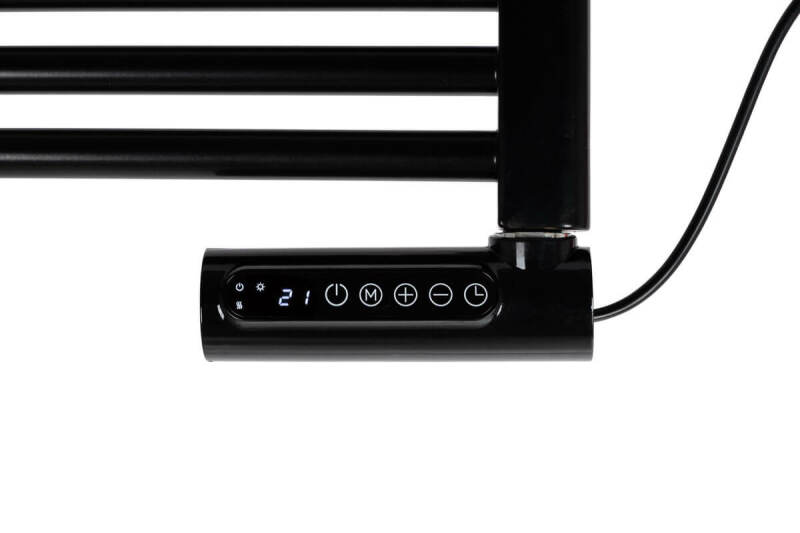 EUROM Sani Towel 500 Badkamerkachel - 500W - Zwart - Detailed view of the product