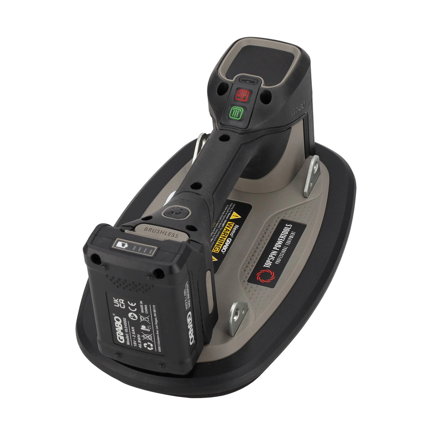 Grabo Pro Brushless Elektrische Vacuüm Tegeldrager Complete Set In Systainer - 120kg thumbnail 3