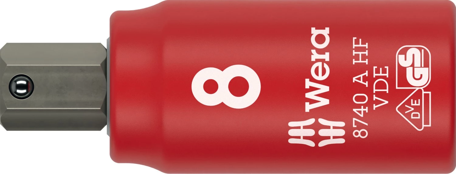 Wera 05005904001 8740 B VDE HF Zyklop Bitdop Geïsoleerd - 1/4"- 8mm
