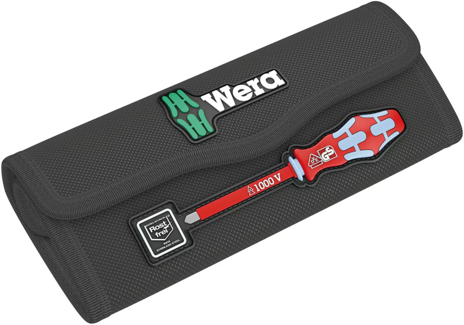 Wera 05006631001 17-delig Kraftform Kompakt VDE RVS 17 Extra Slim 1 Tool Finder Wisselklingenset In Etui thumbnail 2