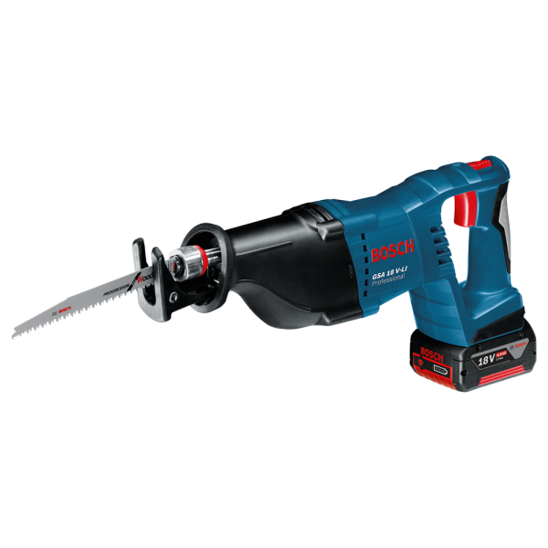 Bosch GSA 18 V-LI 18V Li-Ion Accu Reciprozaag Set (2x 5.0Ah Accu) In L-Boxx - Snelwissel - Variabel - Detailed view of the product