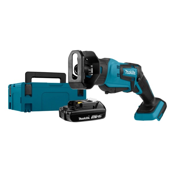 Makita DJR183Y1J 18V Li-Ion Accu Reciprozaag Body + (1x 1.5Ah Accu) In Mbox - Snelwissel EAN: 88381686846