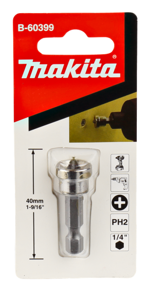 Makita B-60399 Schroefgeleider Gips - PH2x40mm - Detailed view of the product