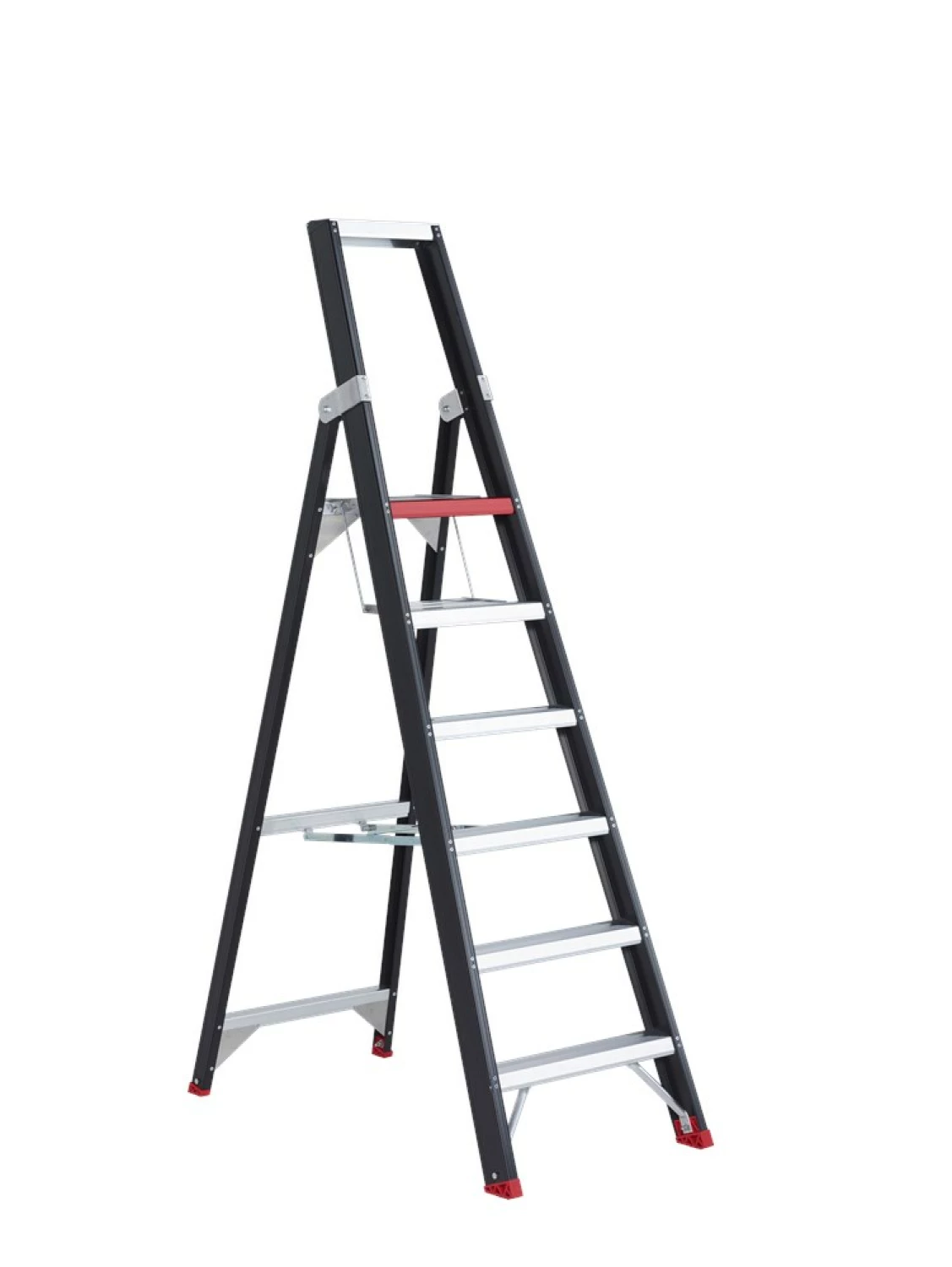 Altrex Taurus TGB 6 Trap - Enkel - Aluminium Met Coating - 6 Treden - Max. Werkhoogte 3,4m