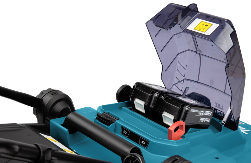 Makita DLM382PT2 (2x 18V) Li-Ion Accu Grasmaaier Set (2x 5.0Ah) - 38cm - Detailed view of the product