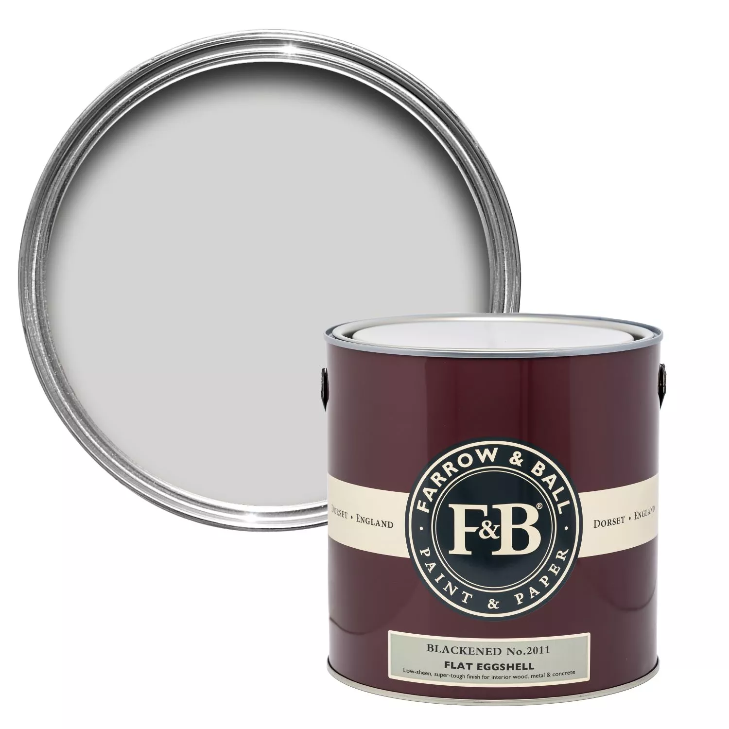 Farrow&Ball Flat Eggshell Blackened No.2011 - 750ml