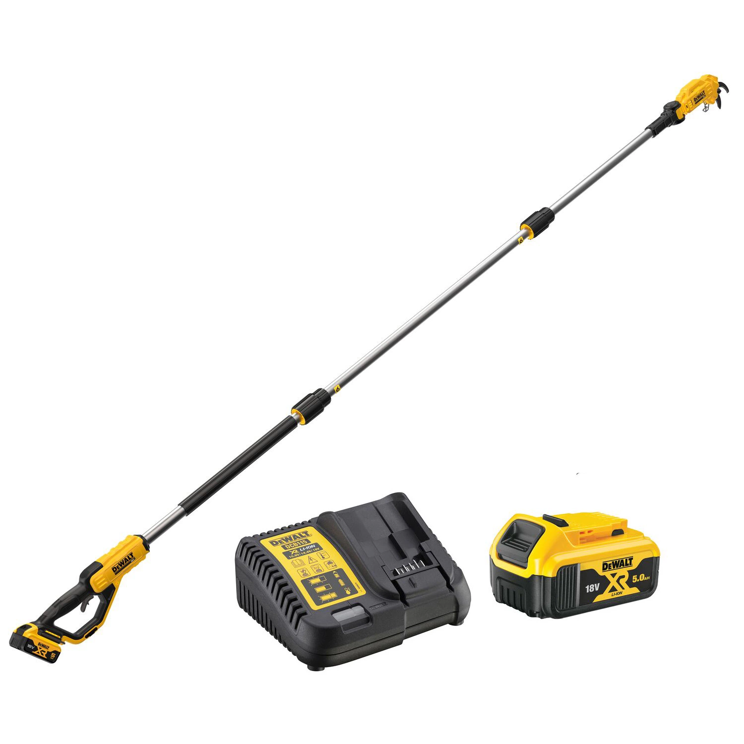 DeWALT DCMPP569P1 18V Li-ion Accu Snoeischaar Set (1x 5.0Ah Accu)