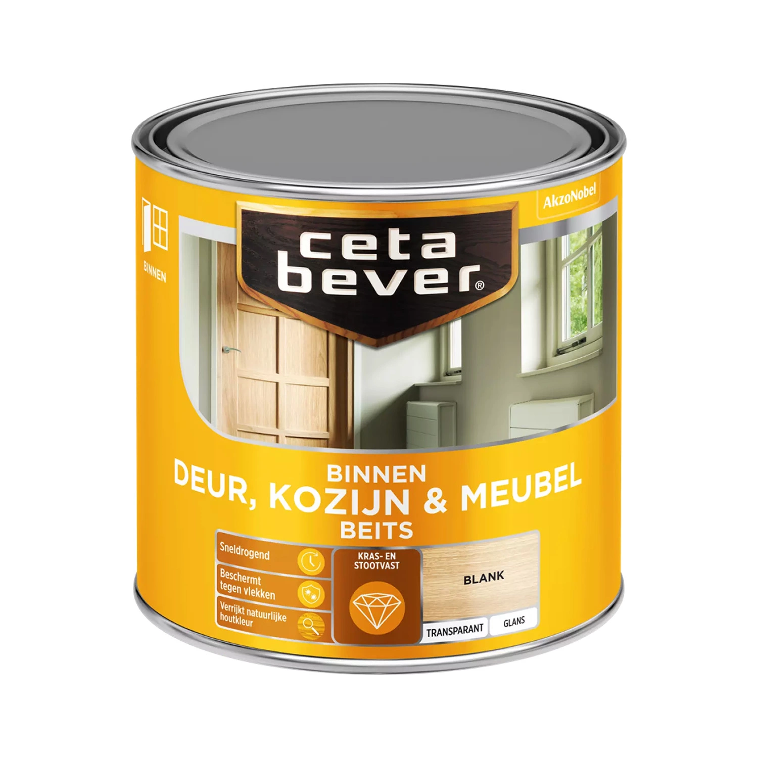 Cetabever Binnenbeits Deuren&Kozijnen Transparant Glans - Blank - 250ml