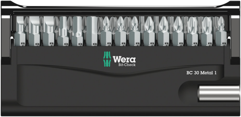 Wera 05057434001 30-delige Bit-Check 30 Metal 1 Bitset - Detailed view of the product