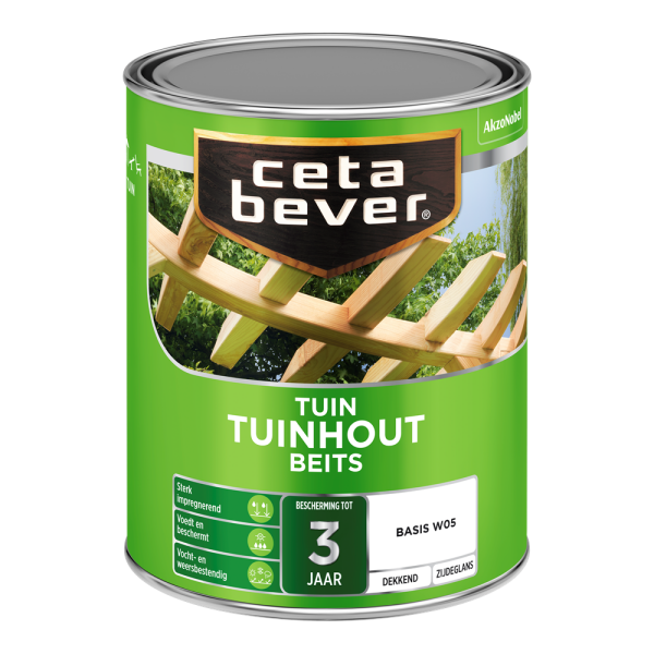 Cetabever Tuinhoutbeits dekkend 750 cc 1.0 liter kies uw kleur