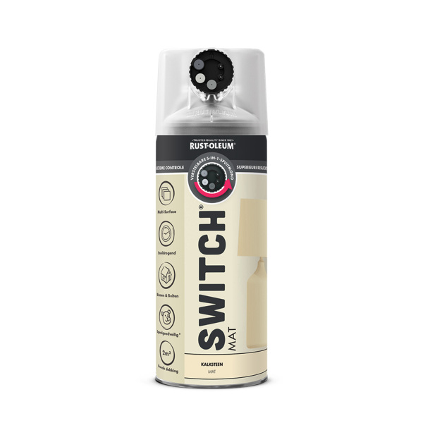 Rust-Oleum Switch Spuitlak - Mat Kalksteen - 400ml - Default image for the product