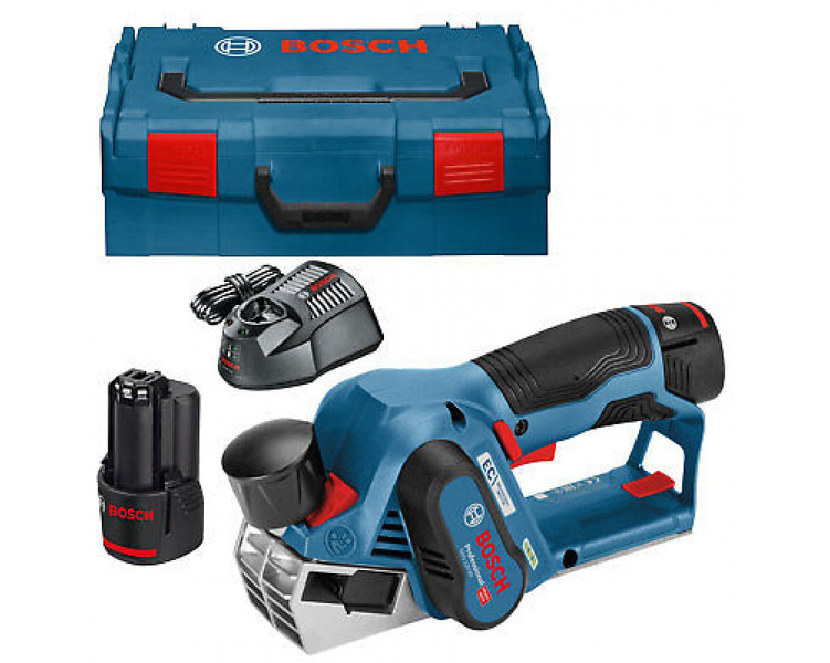 Bosch GHO 12V-20 12V Li-Ion Accu Schaafmachine Set (2x 3.0Ah Accu) In L-Boxx EAN: 3165140866590