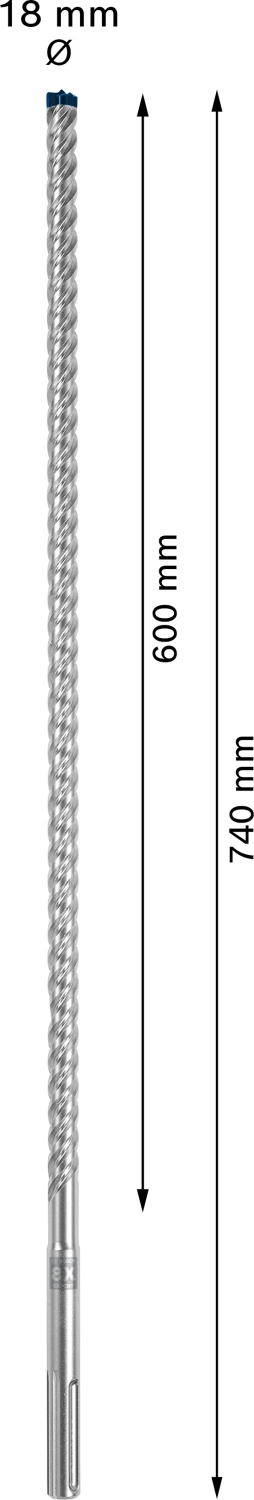 Bosch 2608900223 EXPERT Hamerboor SDS Max-8X - 18x600x740mm thumbnail 4