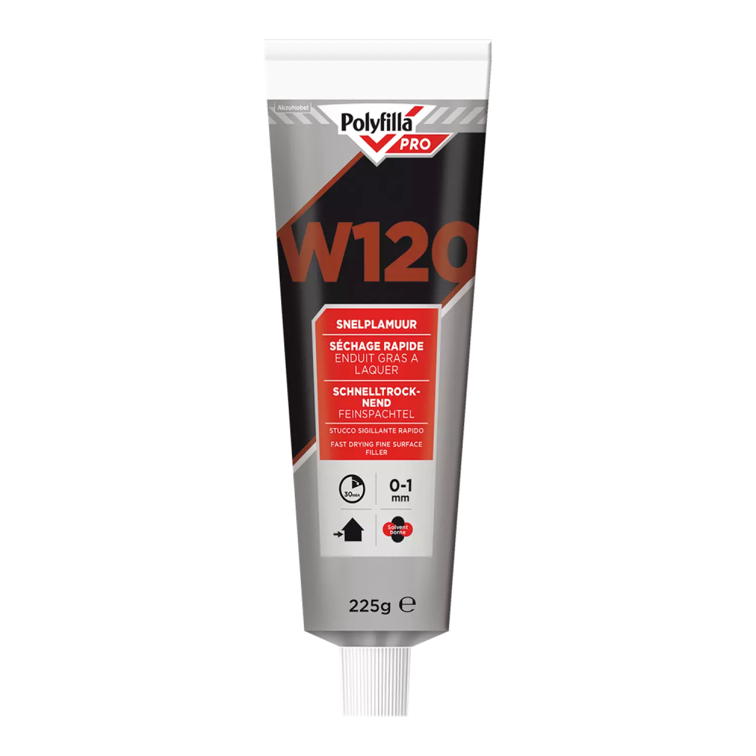 Polyfilla W120 Snelplamuur 225 Gr (Tube)