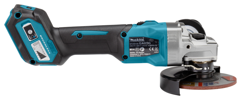 Makita GA023GZ XGT 40V Max Li-Ion Accu Haakse Slijper Body - 125x22,23mm - Koolborstelloos - Detailed view of the product