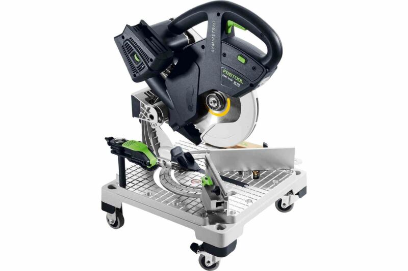 Festool SYMC 70 4,0 EBI-Plus SYMMETRIC 2x18V Accu-plintenzaag Set (2x 4.0Ah Accu) - Detailed view of the product
