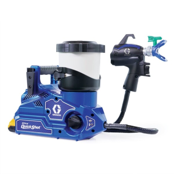 Graco 20B476 Airless Ultra Quickshot Verfspuit Incl. SPS Unitex 4040 Ral 9010– 10L - Detailed view of the product